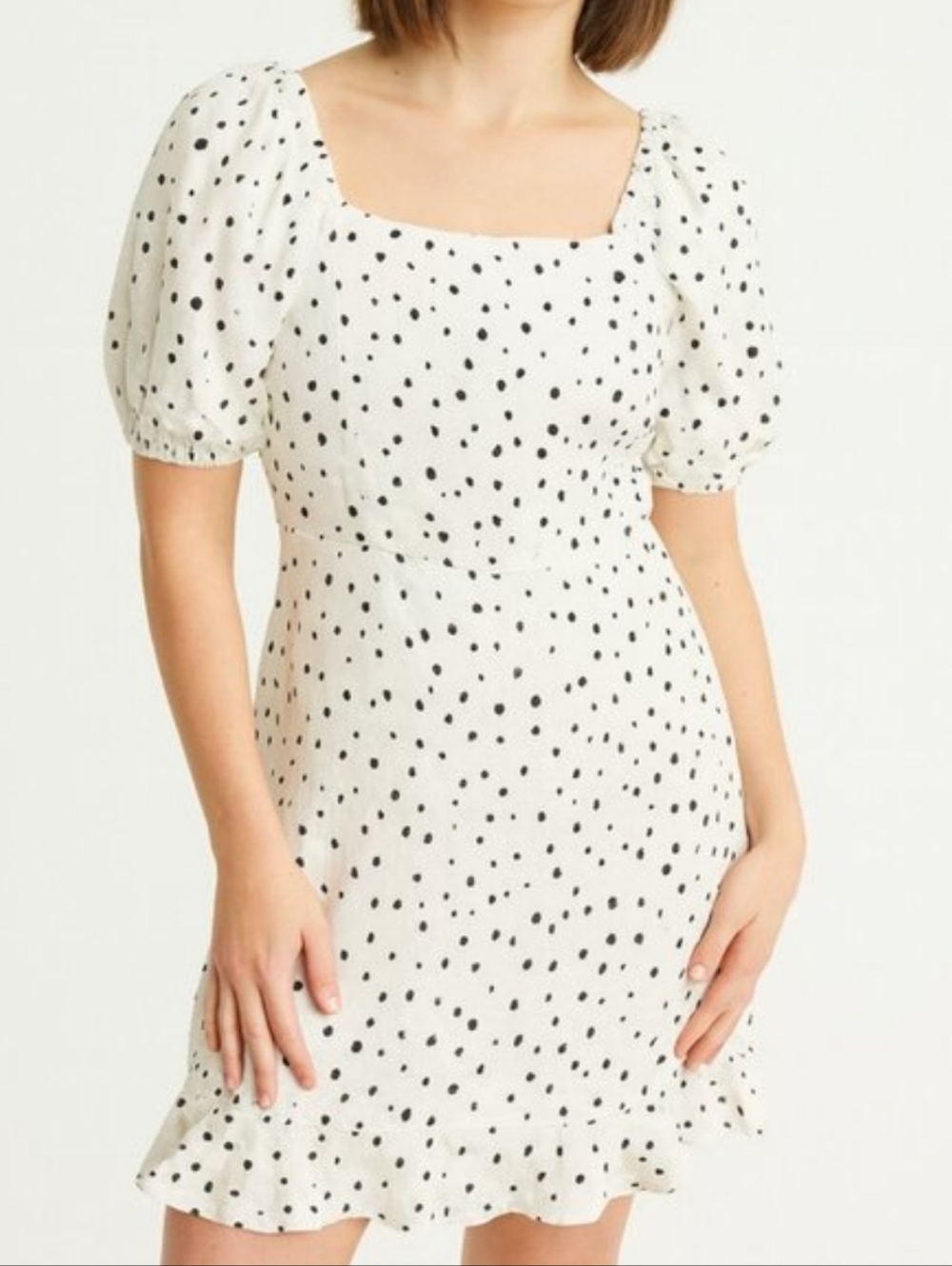 NWT Loft Polka Dot Tie Back Dress